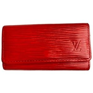 Louis Vuitton Red Epi Leather Key Wallet